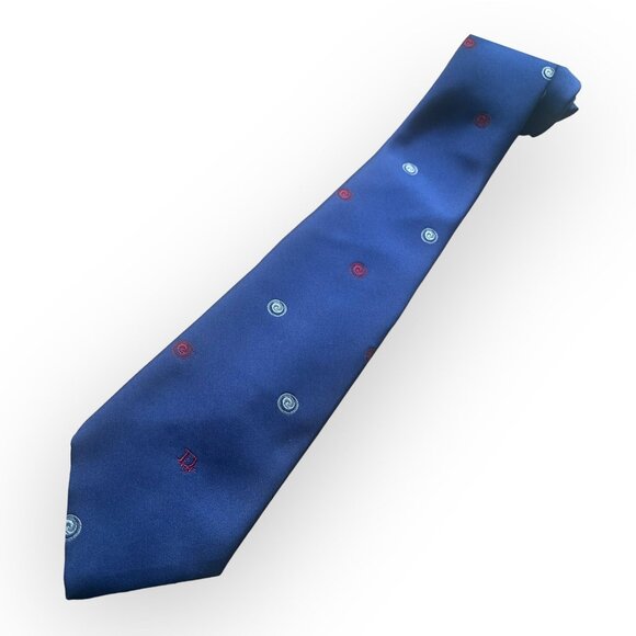 Christian Dior Red White and Blue Silk Blend Tie - Picture 3 of 4